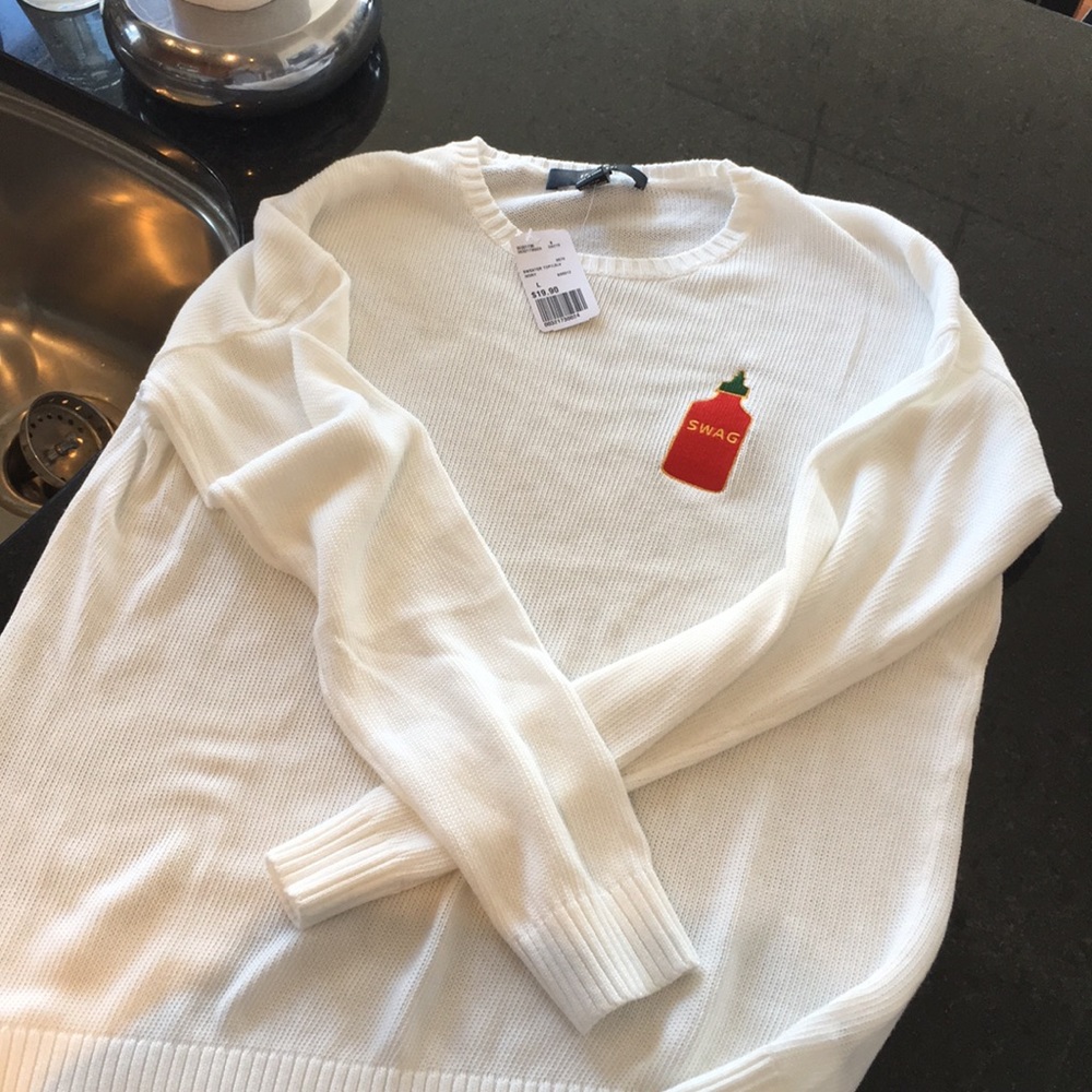 NWT “swag sauce” sweater from Forever 21 size L